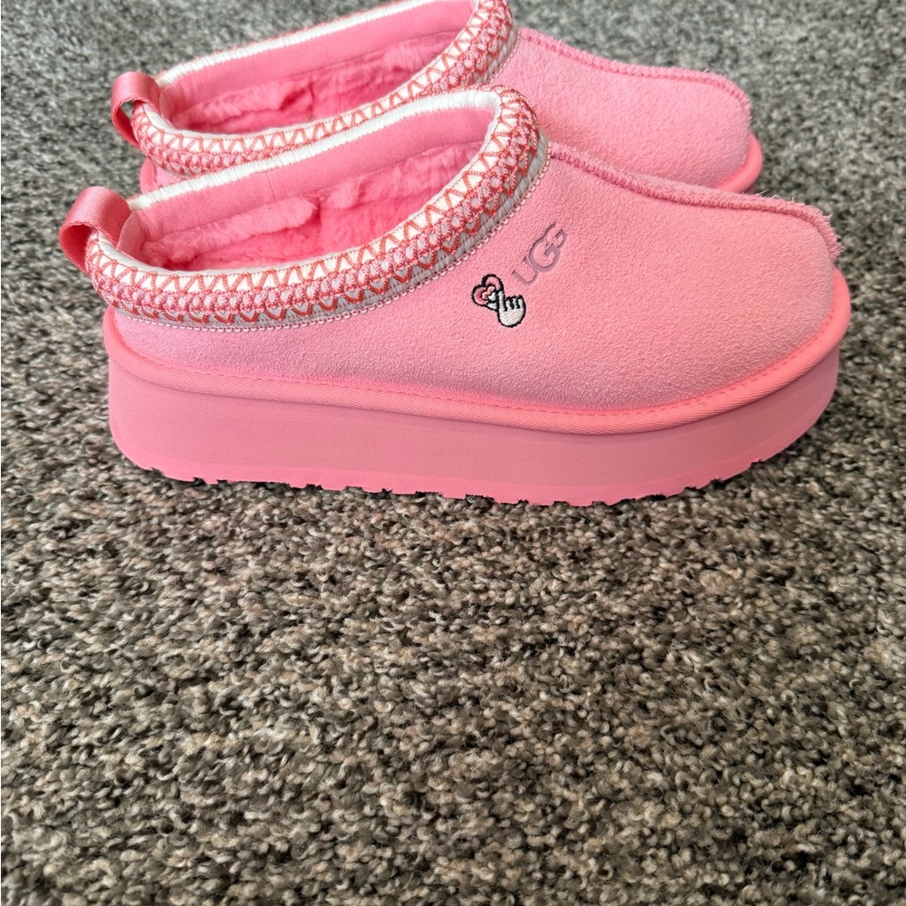 UGG Pink Platform Slippers